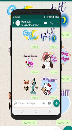 Good Morning & Night Stickers for WhatsApp screenshot 4