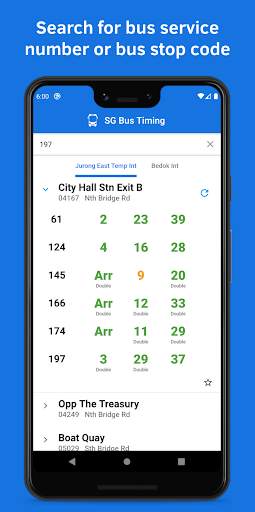 SG Bus Timing screenshot 3
