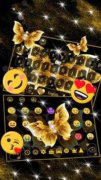 Keyboard golden butterfly screenshot 3
