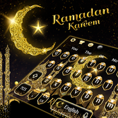 Gold Ramadan Kareem keyboard Theme icon