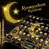 Gold Ramadan Kareem keyboard Theme 10001002
