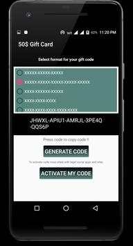 Gift Code Generator 2018 screenshot 5