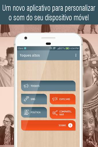 toques altos para celular, tons e sons altos screenshot 1