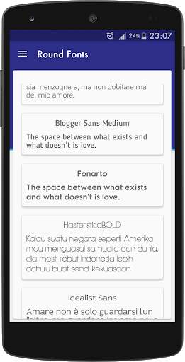Round fonts for FlipFont 1 تصوير الشاشة