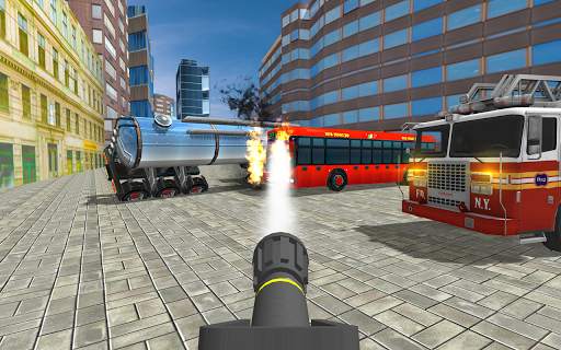 Fire City Truck Rescue Driving Simulator screenshot 11