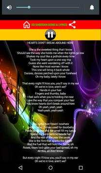Ed Sheeran music with lyrics 2 تصوير الشاشة