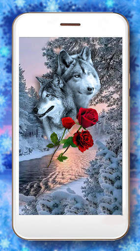 Rose and Wolf Live Wallpaper screenshot 5