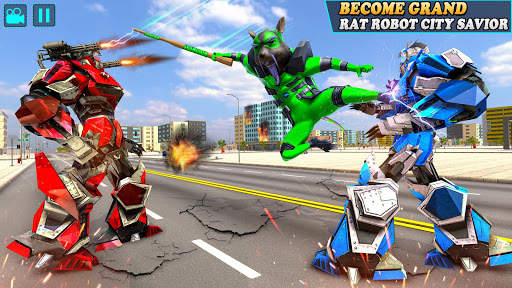 Rat Robot Car Game - Robot Transforming Games screenshot 6