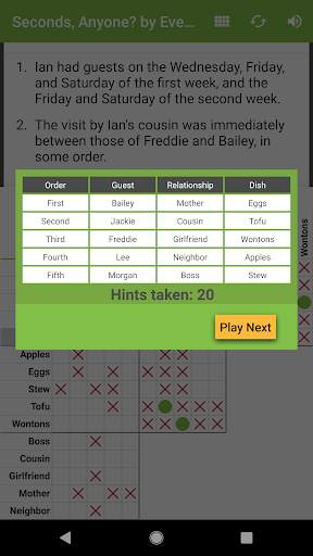 HARD Penny Dell Logic Problems screenshot 4