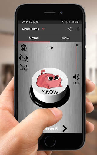 Cat Kitten Meow Button screenshot 1