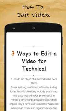 How To Edit Videos screenshot 1