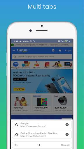Mini Browser- Fast Web Browser स्क्रीनशॉट 2