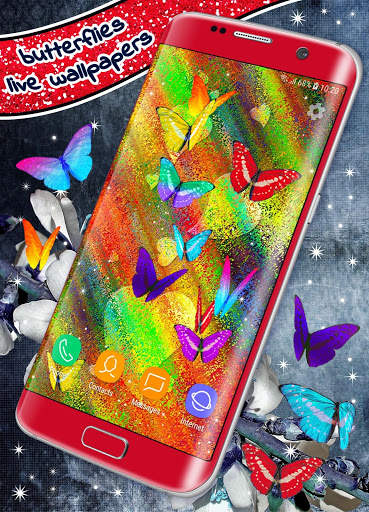 Butterflies Live Wallpaper 🦋 Neon 4K Wallpapers screenshot 4