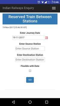 Live Train Enquiry - PNR Status NTES Indian Rail screenshot 3