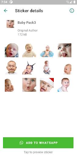 Funny Baby Faces Stickers Pro screenshot 3