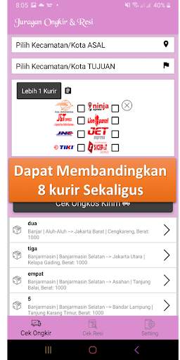 JuraganOngkir Cek Ongkir Resi ALL KURIR Lengkap screenshot 4