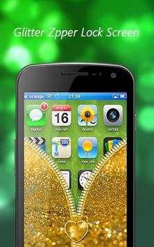 Glitter Zipper Lock Screen - My Photo Zipper Lock screenshot 4
