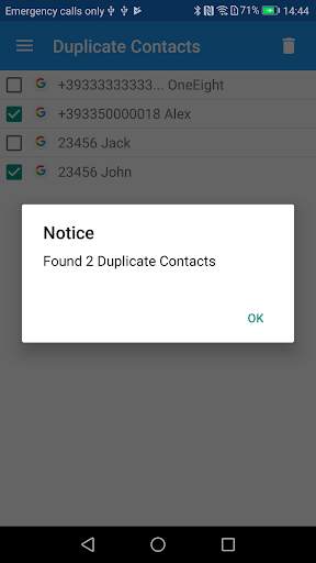Duplicate Contacts screenshot 1