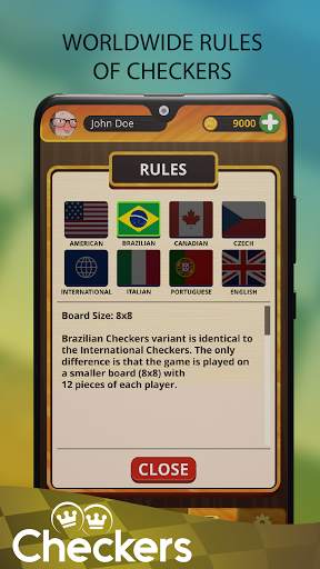 Checkers 3D Game - Checkers online screenshot 2