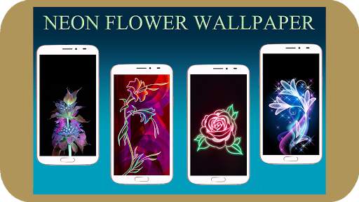 Neon Flower Wallpaper screenshot 1