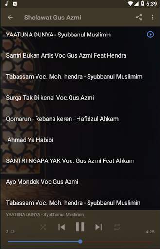 Sholawat Gus Azmi Offline & Syubbanul Muslimin screenshot 1