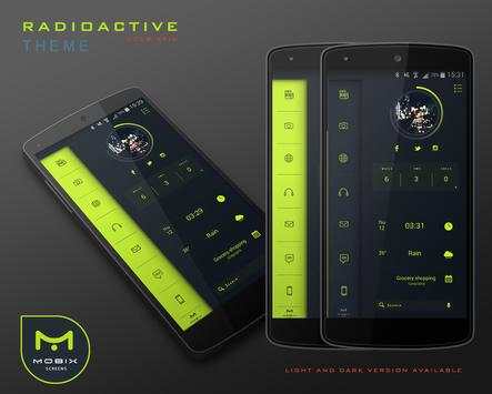 Radioactive Theme UCCW Skin 2 تصوير الشاشة