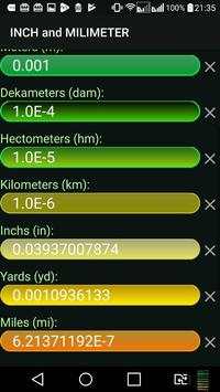 Milimeter and Inch (mm & in) Convertor screenshot 8