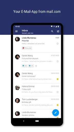 mail.com mail screenshot 1