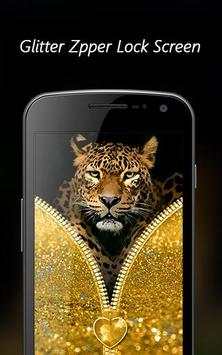 Glitter Zipper Lock Screen - My Photo Zipper Lock screenshot 3
