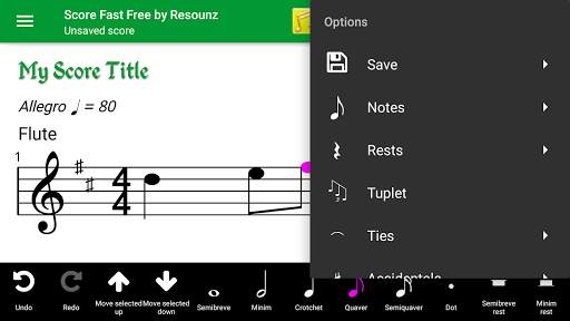 Score Fast Free: compose, notate & play music screenshot 3