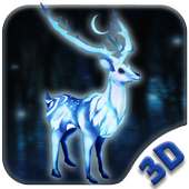 흰색 사슴 3D 테마 on 9Apps
