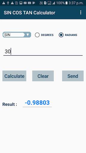 SIN COS TAN Calculator скриншот 2