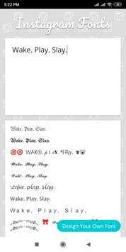 Fonts for Instagram bio, captions, stories screenshot 1