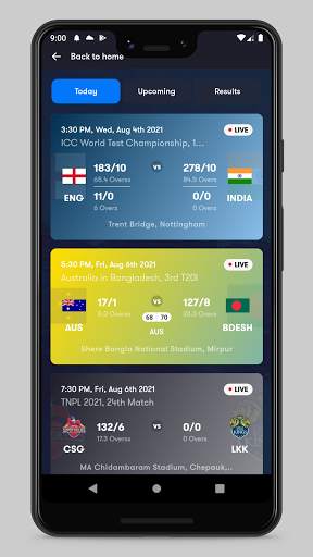 Cricket: Live Line & Score screenshot 4