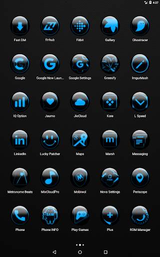 Blue Glass Orb Icon Pack screenshot 19