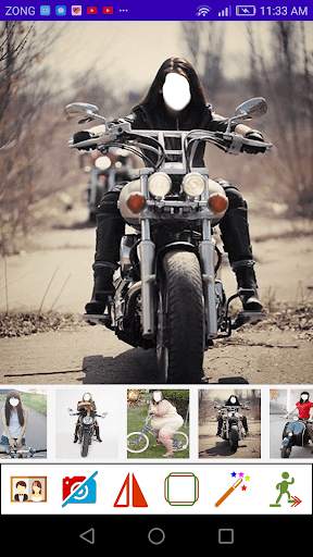 Girls Bike Cycle Photo Montage screenshot 2