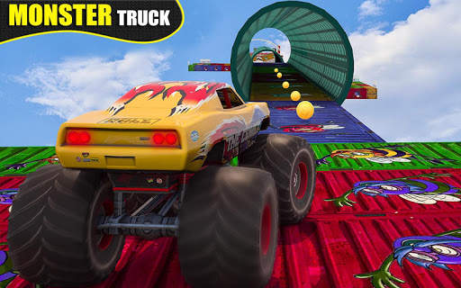 Impossible Mega Ramp Monster Truck Challenge Race screenshot 2