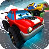 Cartoon Crash Cars Racing logo