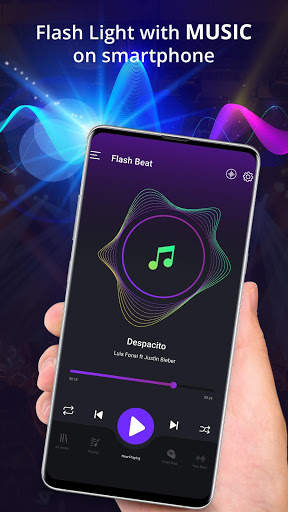 MP3 Flash - Strobe Light Follow Music Beat screenshot 2