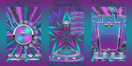 Light Pattern 3D Next Launcher theme screenshot 2