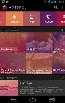 Mobdro screenshot 1
