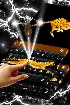 Black Cheetah Animated Keyboard screenshot 1