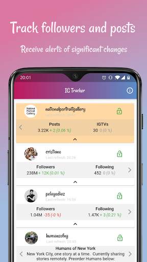 Tracker for Instagram's Followers & Posts screenshot 2