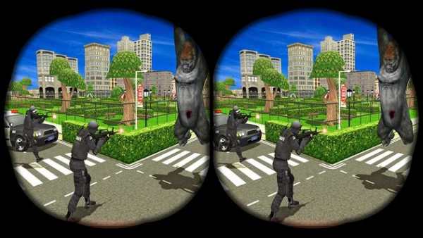 VR Angry Gorilla Rampage 3D :Google Cardboard Game screenshot 3