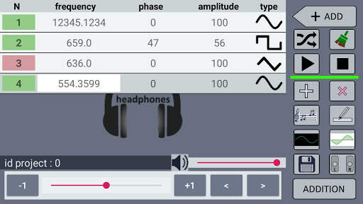 Multi-wave sound generator screenshot 1