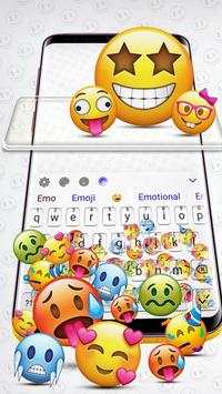 Cute Emoji Gravity Keyboard Theme screenshot 1