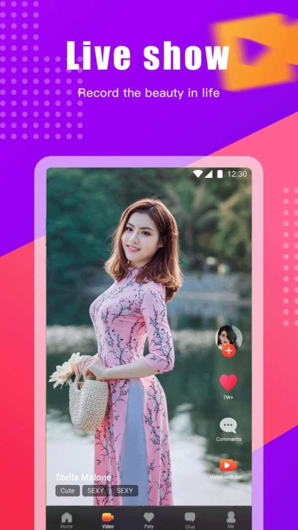 pick me-Girl Live Video Call& Chat app screenshot 1