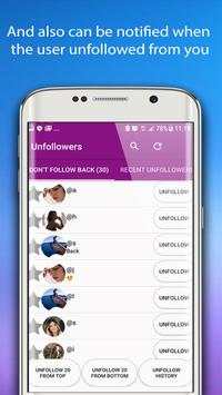 Unfollowers for Instagram, Tool 4 تصوير الشاشة