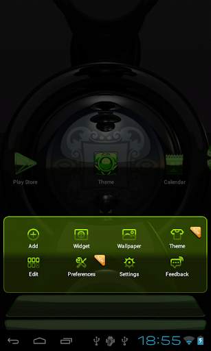 Next Launcher Theme glas lime screenshot 5