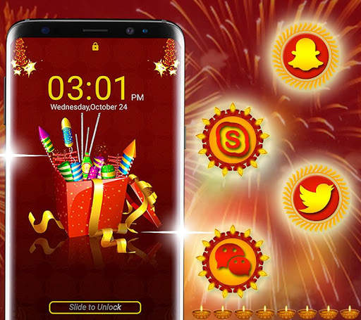 Diwali Crackers Launcher Theme screenshot 5